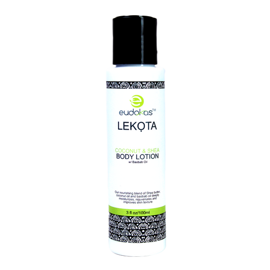 Eudokas Lekọta Coconut & Shea Body lotion w/ Baobab oil.