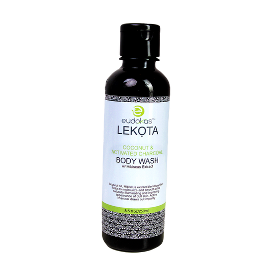 Eudokas Lekọta Coconut & Activated Charcoal Body Wash w/ Hibiscus Extract