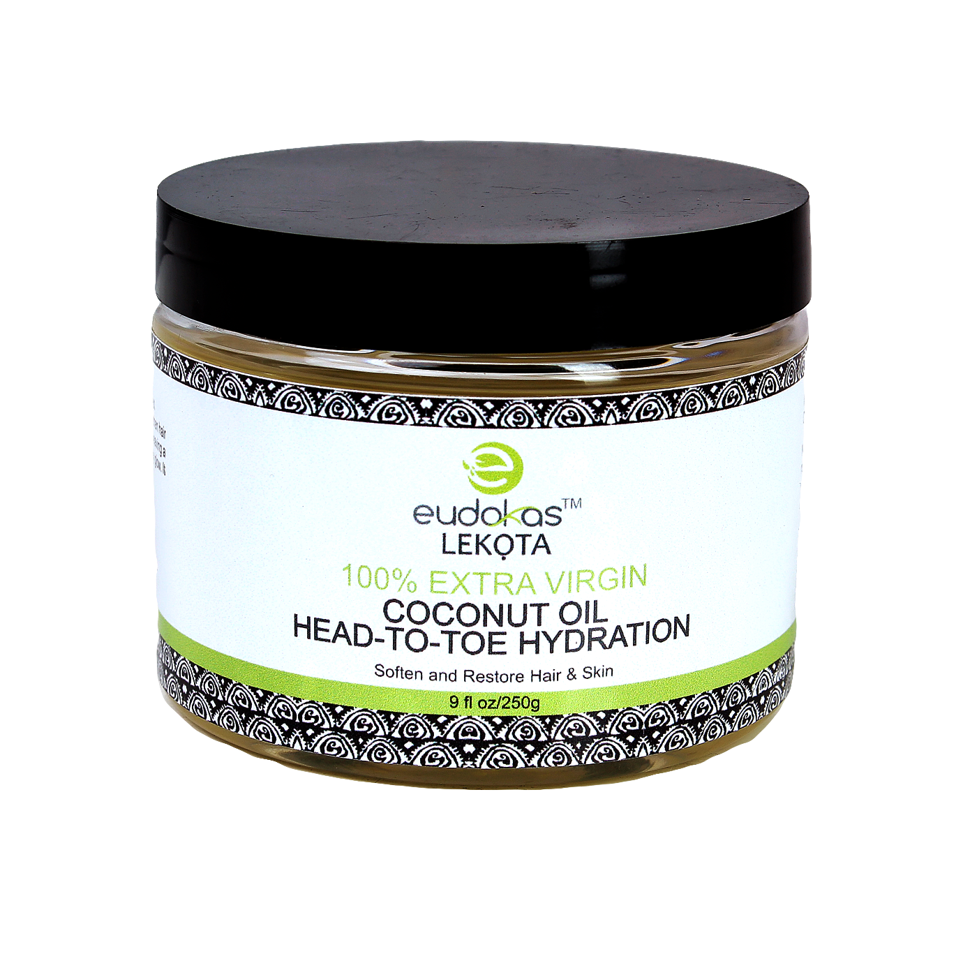 Eudokas Lekọta 100% Extra Virgin Coconut oil.