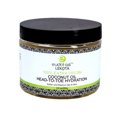 Eudokas Lekọta 100% Extra Virgin Coconut oil.